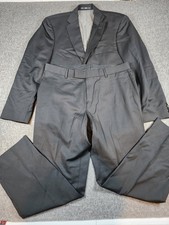 HUGO BOSS PASOLINI/MOVIE Mens Black Super 100 Wool 40R Blazer Pant Suit