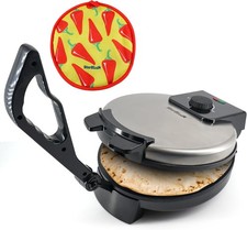StarBlue 25.4cm Roti Maker 10 pulgadas x 10 pulgadas, Silver and Black