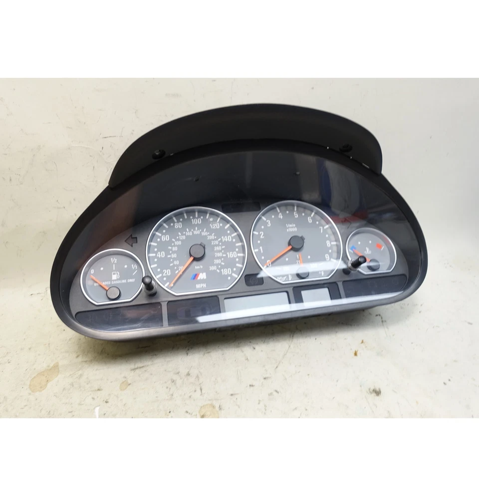 Cuadro de instrumentos velocímetro velocímetro BMW E46 M3 dañado SMG 2001-2006 OEM Foto 2 de 4