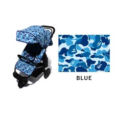 A Bathing Ape BAPE ABC Camo Stroller Buggy Baby Kids Limited Japan New Blue