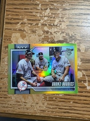 2026 Topps Series 1 Bronx Buddies New York Yankees #/399 Yellow Foil