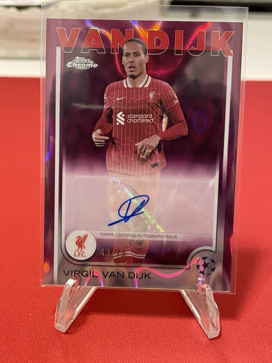 2024-25 Topps UEFA Virgil Van Dijk Autograph Magenta Lava 2024-25 Topps UEFA Virgil Van Dijk Autograph Magenta Lava
