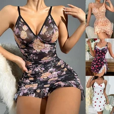 Women's Sexy Lingerie Lace Chemise Sleepwear Babydoll Teddy Underwear Slip Dress