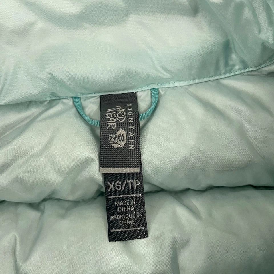 Chaleco Mountain Hardwear Q-Shield 650 para mujer XS azul pato plumón acolchado cremallera completa Foto 4 de 4