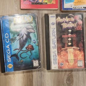SEGA Sega CD NTSC-U/C Lot w/ Disc Manual Case Inserts Ecco Road Avenger