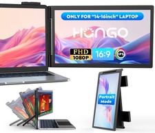 Laptop Screen Extender,14" FHD 1080P IPS Dual Screen,Attachment Screen Extend...