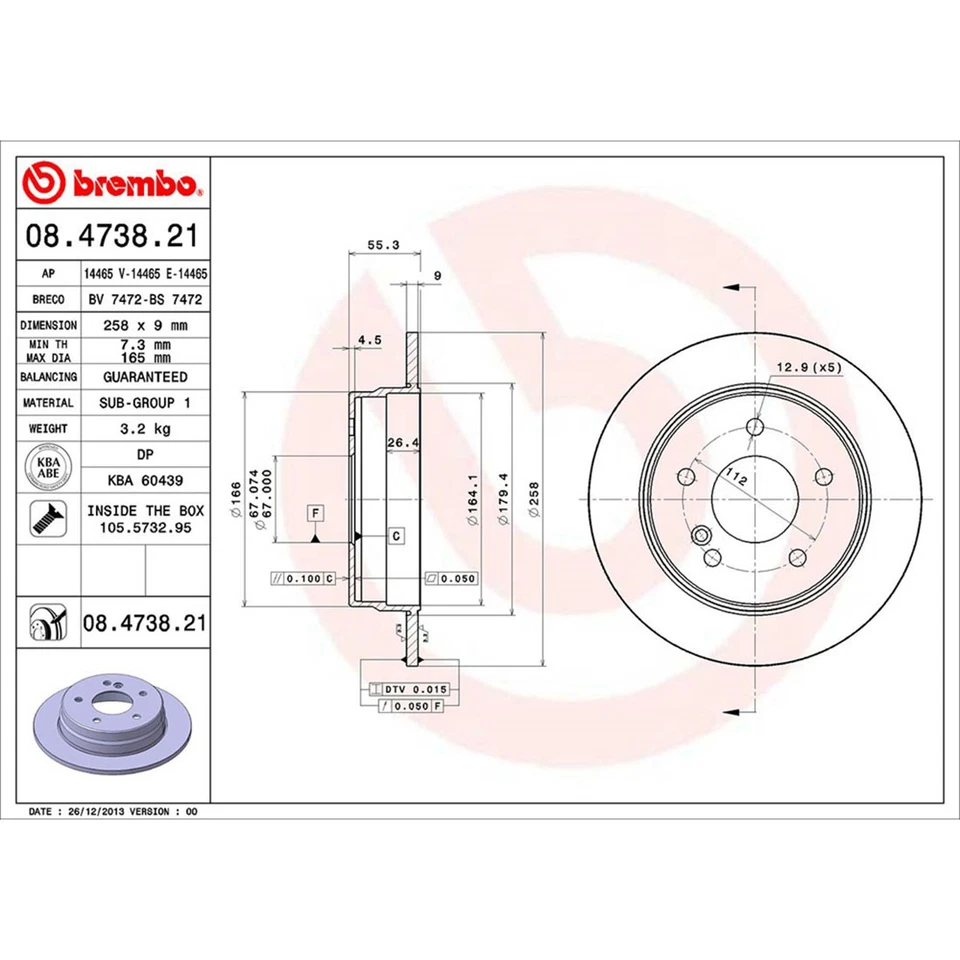Juego de pastillas de freno de disco delanteras traseras rotor de freno de disco para Mercedes-Benz C280 1995-1995 Foto 4 de 4