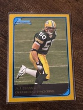 Bowman Gold 2006 Bowman A.J. Hawk #119 Rookie Green Bay Packers Football Card. rookie card picture