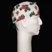 Mickey Mouse Christmas Tree Theme Scrub Hat