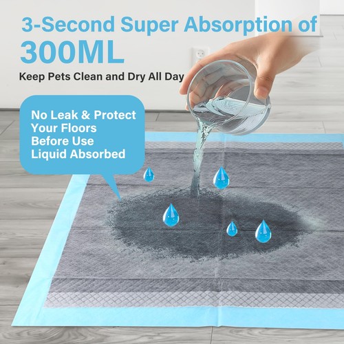 22"x22" Super-Absorbent Waterproof Dog and Puppy Pet Training Pad, 100-Count - Picture 4 of 7