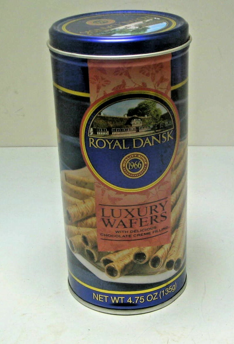 Royal Dansk Luxury Wafer Tin, Royal Blue EMPTY 2006