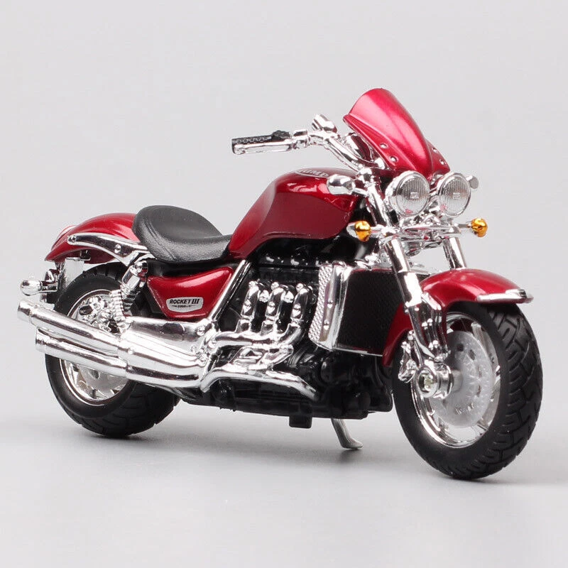 1/18 bburago Triumph Rocket 3 Trident cruiser motorcycle Diecasts model bike Toy - Image 2 of 4