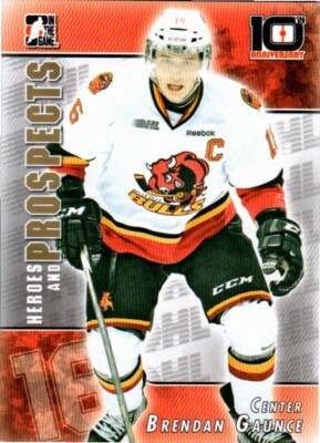 Brendan Gaunce 2013-14 Heroes & Prospects Tenth Anniversary Tribute Belleville