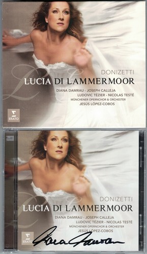 Diana DAMRAU Signed DONIZETTI LUCIA DI LAMMERMOOR Joseph Calleja LOPEZ-COBOS 2CD - Bild 1 von 1