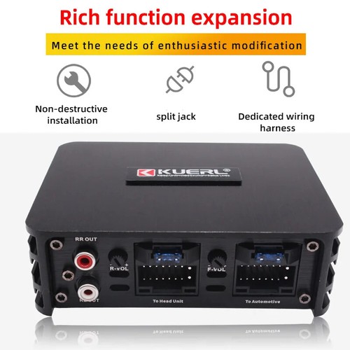 KUERL RMS 6*60W K-DSP6 Car Amplifier Class AB 4-Channel Amp Max power 6*80W - Picture 5 of 14