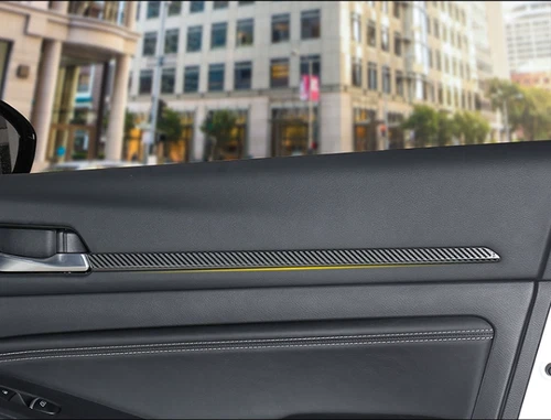 For Nissan Altima 2019-2023 Carbon Fiber Interior Door Molding Strip Decor Trim - Picture 6 of 10