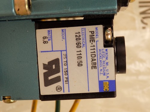 MAC PNEUMATIC VALVE 6311D-111-PM-111DA PME-111DABE NEW OLD STOCK NOS - Picture 8 of 19