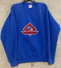 Vintage 90s Nutmeg Mens NFL New York Giants Crewneck Sweatshirt Size XL USA