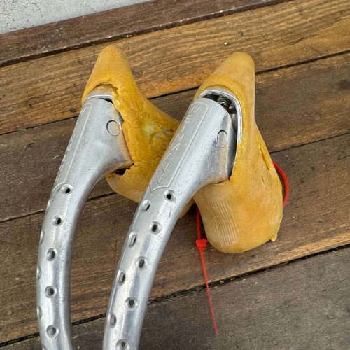 Vintage Weinmann Drillium Brake Levers Drop Bar Road Tan Hoods Eroica A5 - Picture 6 of 13