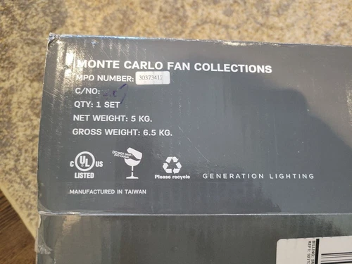 Monte Carlo 3MAVR70AGP 70 inch 3 Blade Ceiling Fan Maverick Max - Picture 2 of 3