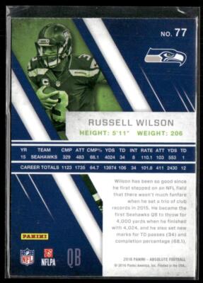 2016 Panini Absolute #77 Russell Wilson | eBay
