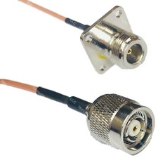 RG316 N FLANGE FEMALE to RP-TNC MALE RF Cable Rapid-SHIP LOT