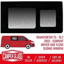 VW Transporter T5-T6.1 FLUSH Sliding Windows - Driver Side