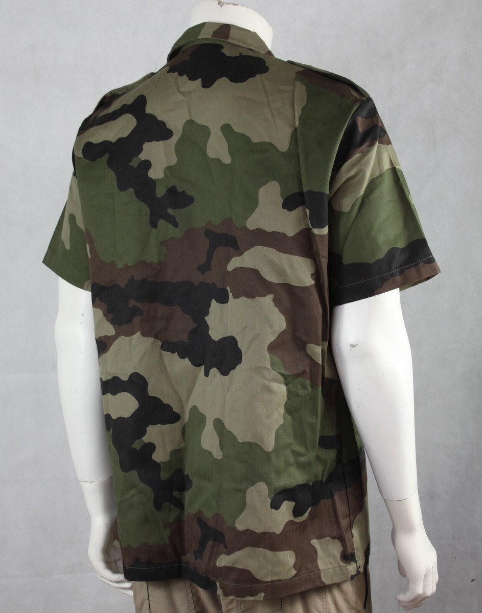 Genuine Surplus French Army Short Sleeve Shirt Warm Weather