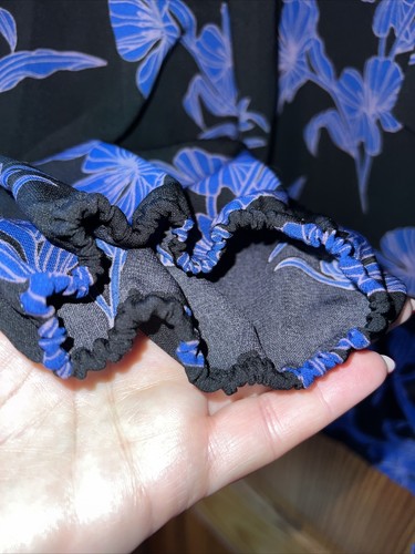 Ladies Top Blouse Black Blue New Tags Ryan Wythe Size 5XL New Tags XXXXXL - Picture 6 of 10