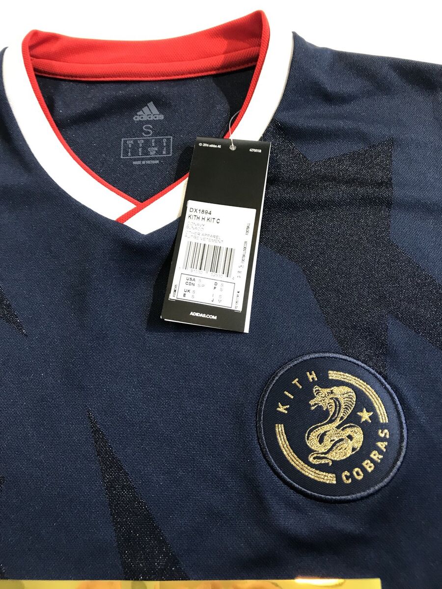 Kith x Adidas Soccer Match Jersey - Navy - Small - Cobras Kith x Adidas Soccer Match Jersey - Navy - Small - Cobras