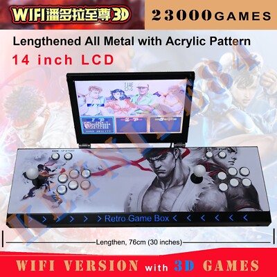 3D WiFi Retro Game 23000 Games Pandora's Box with 14 inches LCD Arcade Console