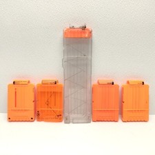 Lot of 5 Nerf N-Strike Dart Clip Ammo Magazine Cartridges No Darts