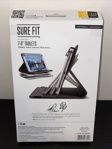 Case Logic SUREFIT UNI FOLIO 7-8"TABLET Grey CBUE1108 - Picture 2 of 3