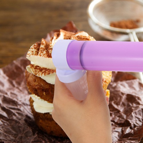 2 Sets Essbarer Glitzer Funkeln Kuchen Staubtuch Tortenfarbenpistole - Bild 7 von 12