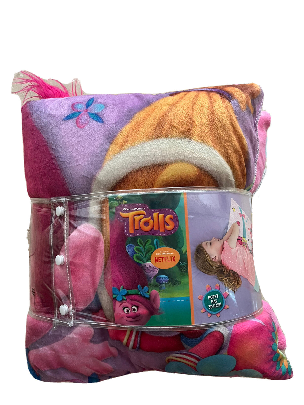 DREAMWORKS Trolls 3D Body Pillow 18x36 inches 46x91cm $49.99