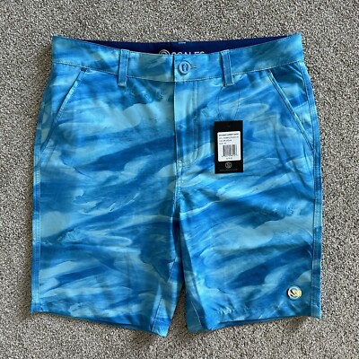 Scales Bahamas Current Short in Aqua Size 30
