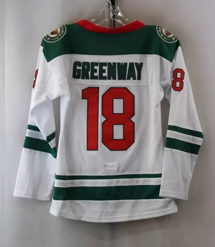 Women’s NHL Apparel Minnesota Wild #18 Jordan Greenway Hockey Jersey Size  Small