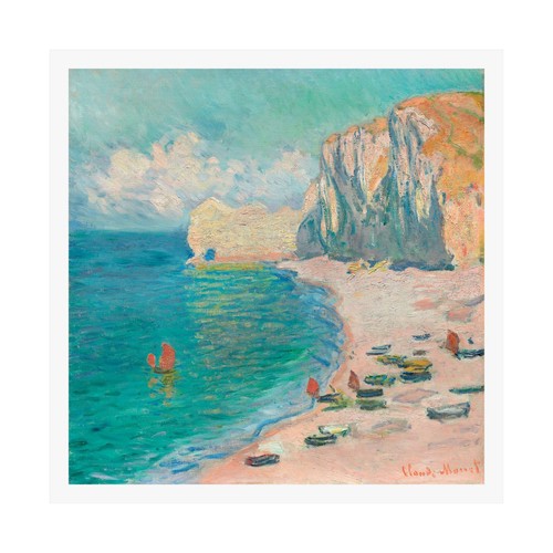 The Beach and the Falaise d'Amont by Claude Monet Matte Poster Print - Picture 7 of 17