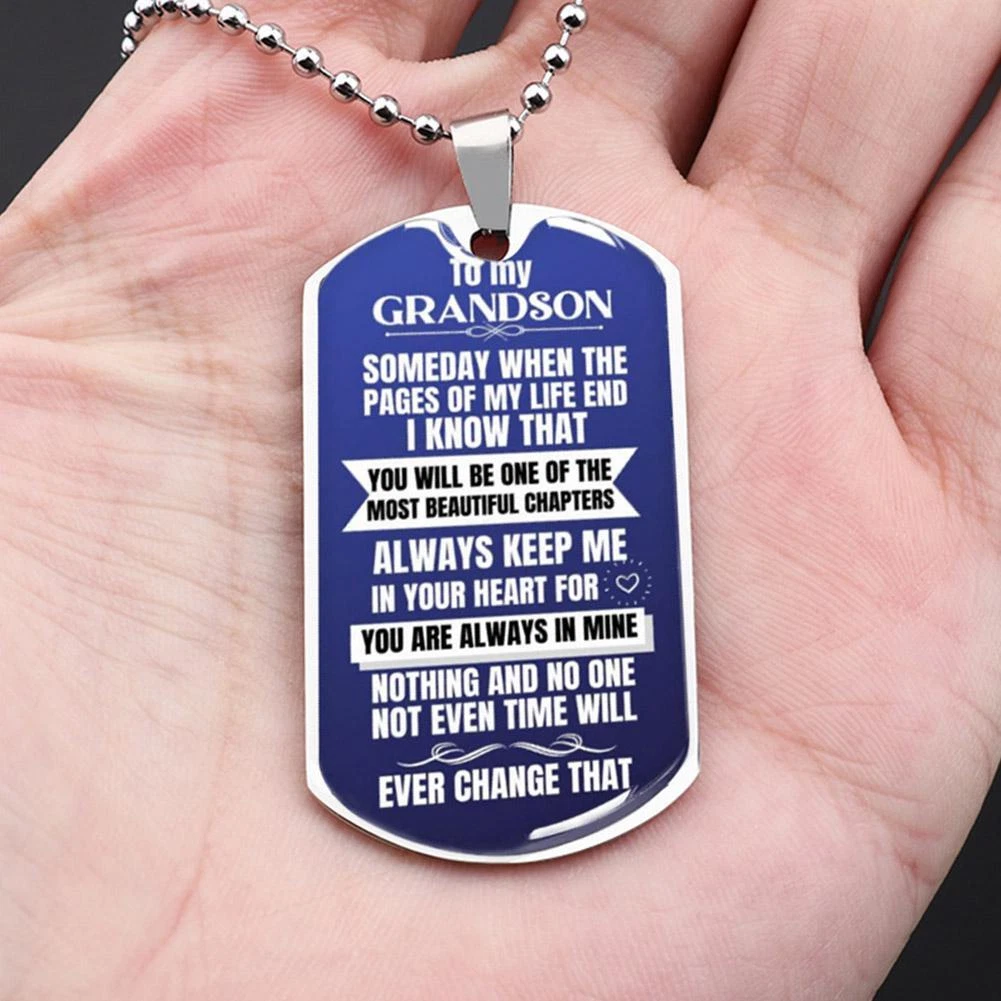 Grandson necklace deals