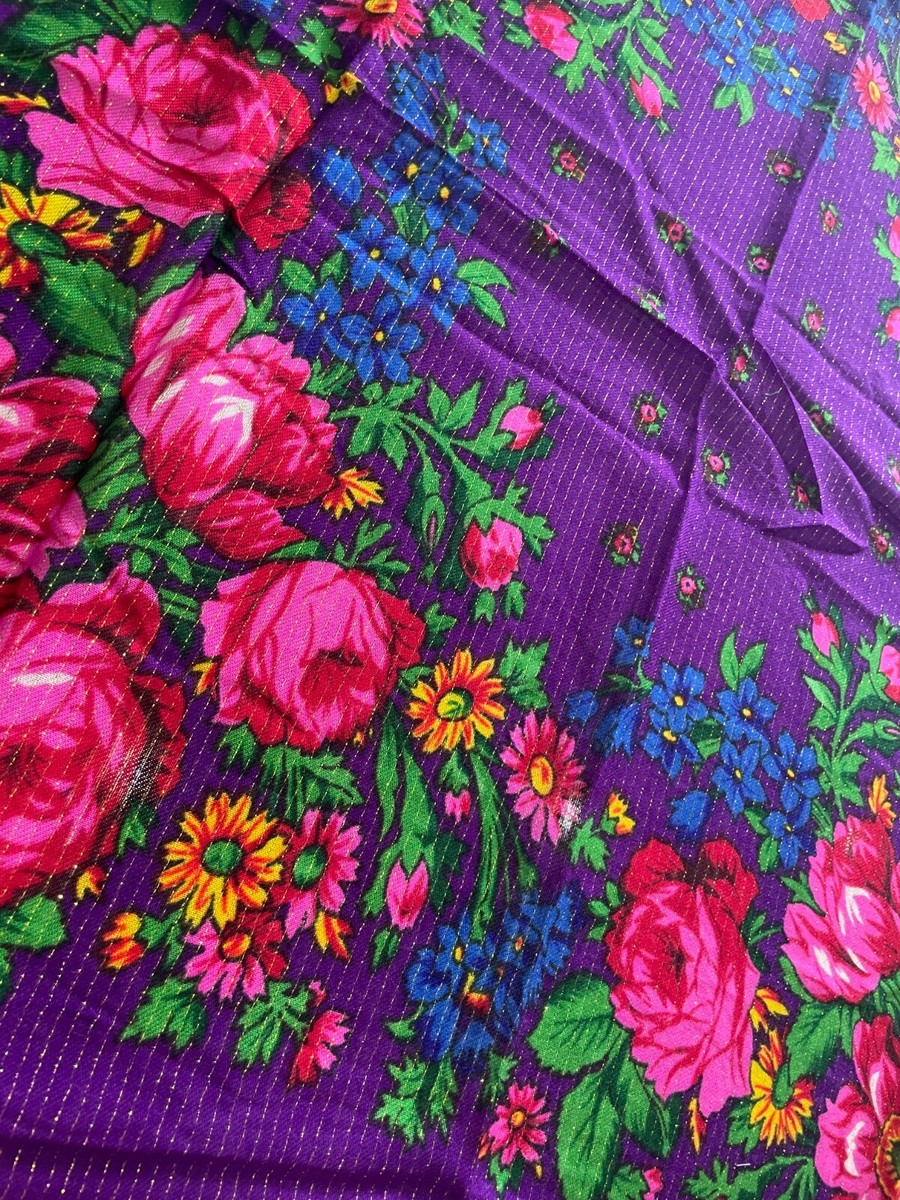 【スカーフのみ】Ameri VINTAGE SMOKE FLOWER SCARF SMOKE FLOWER SCARF JACKET