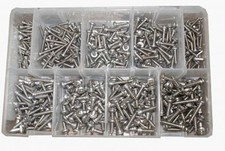 ASSORTED STAINLESS STEEL SELF TAPPERS SCREWS POZI AT38
