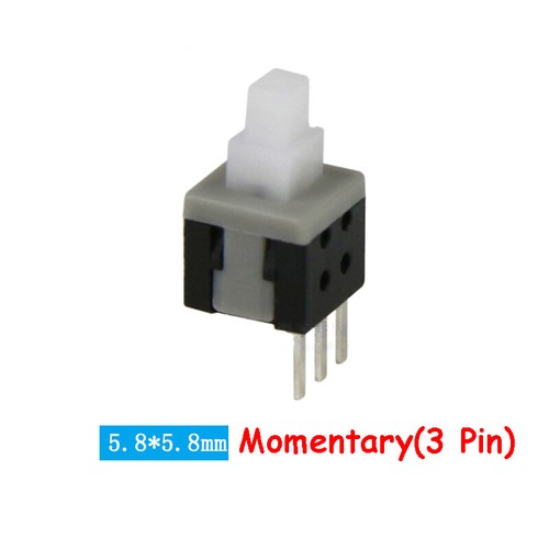 Tact Tactile Push Button Switches 5.8*5.8mm PCB Latching Momentary Lock 3 6 Pin - Picture 10 of 10