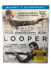 Looper Blu-ray Disc 2012 Slipcover Bruce Willis Joseph Gordon-Levitt Sealed 