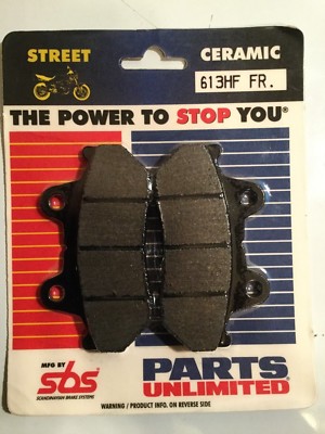 SBS 613HF 1721-0247 FRONT Brake Pad FIT 85-97 YAMAHA FZR XJR XVZ TDM SRX FJ TRX 