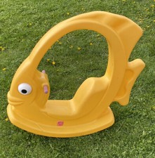 Step 2 Rocking Yellow Angel Fish Rocker Toddler Ride On - Rare Vintage