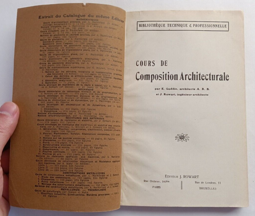 Cours de Composition Architecturale by E. Goddin & J. Rowart - RARE - Picture 4 of 6