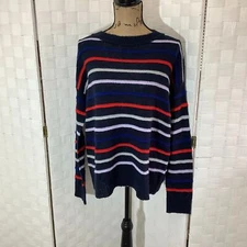 Nwt Court & Rowe navy striped sweater size small
