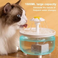 1.2L Cat Water Fountain Stainless Steel Automatic Pet Dog Water Fountain