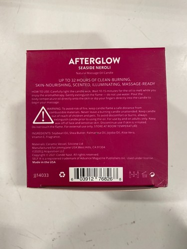 SELF + Jimmy Jane Afterglow Seaside Neroli 4.5OZ Massage Oil Candle - Picture 5 of 5