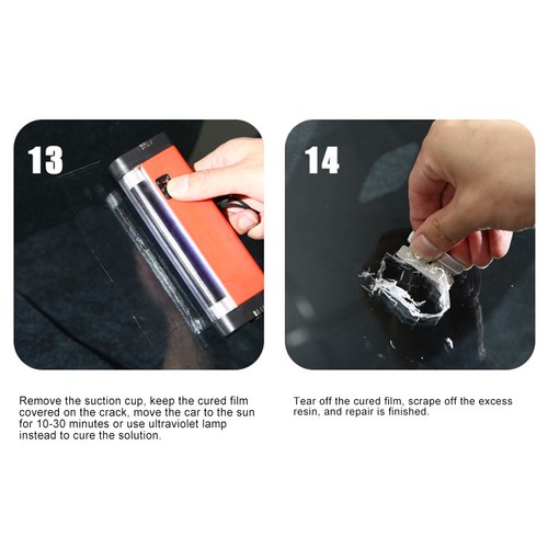 Car Window Cracked Glass Repair Recover Kit Windshield DIY-Tools Glass Scratch - Bild 7 von 24
